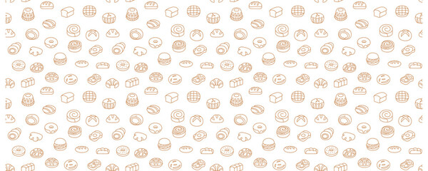 bread seamless pattern - 1