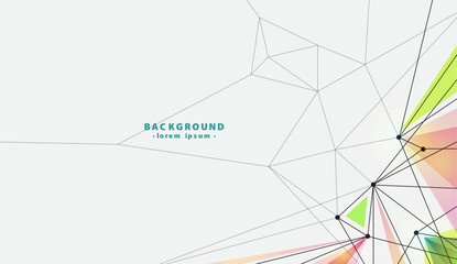 Geometric abstract design with triangles and connecting lines for contemporary projects. Great for modern digital presentations or techthemed graphics.