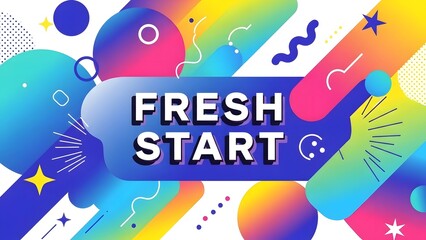 Fresh Start colorful pop