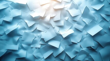 Obraz premium Tidal Wave of Paper - An Abstract Sea of White Notes.