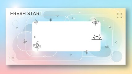 Fresh Start colorful pop