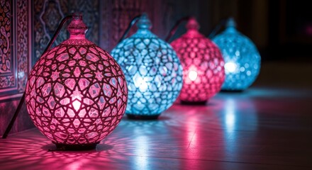 lanterns with lights