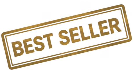 Golden Seller Stamp isolated on a transparent background label badge