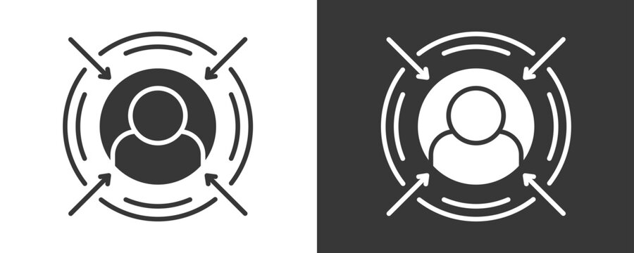 Customer Centric Icon Set Vector Collection Isolated In Black And White