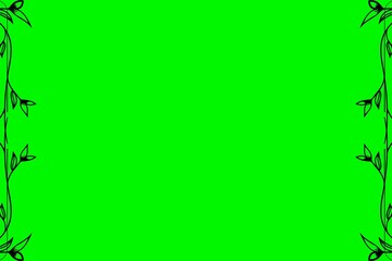 Simple Background Frame, Unique Background, Green and Black Color Background, Unique Background Design