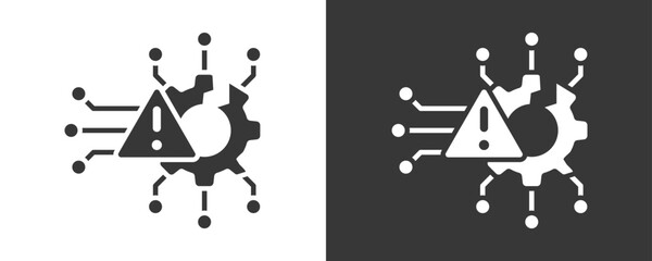 Disruptive Technology Icon Set Vector Collection Isolated In Black And White
