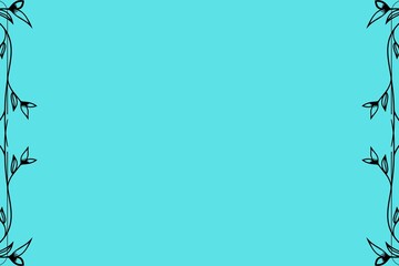 Simple Background Frame, Unique Background, Blue and Black Color Background, Unique Background Design