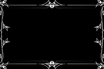 Simple Background Frame, Unique Background, White and Black Color Background, Unique Background Design