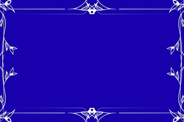 Simple Background Frame, Unique Background, White and Blue Color Background, Unique Background Design
