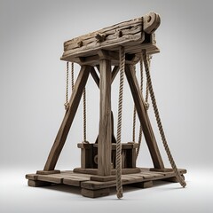 ancient column isolated on white