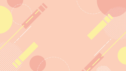 パステル幾何学背景【16:9素材シリーズ】