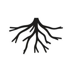 Elegant Linear Botanical Illustration With Extended Vertical Branching