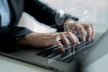 A comprehensive business intelligence dashboard for data analysis. The interface displays global metrics, team performance charts, and financial reports for strategic planning. Fermion