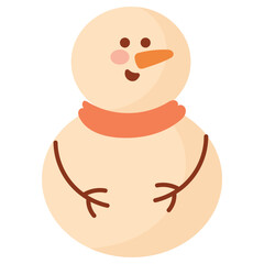 Cute Snowman Illustration