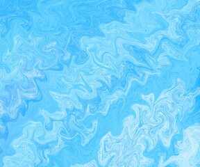 Abstract blue marble background featuring soft flowing swirl textures. The smooth fluid pattern creates a calm, fresh, and modern atmosphere suitable for digital design and creative projects.