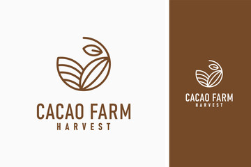 Cacao farm logo symbol icon design