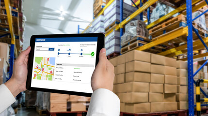 Delivery tracking system for e-commerce and modish online business to timely goods transportation and delivery