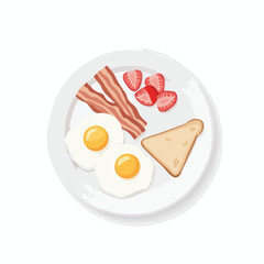 A plate of breakfast