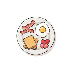 A plate of breakfast
