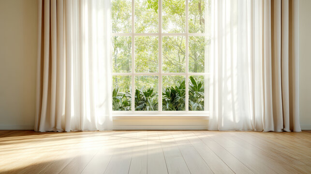 Sunlit hardwood floor window curtain sunlit hardwood floor window curtain sheer room interior