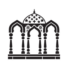 Islamic and Arabic Decorative Lanterns Ornate Festival and Holiday Design Silhouettes.