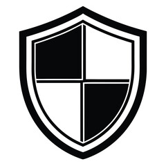 shield  protection vector icon on white background