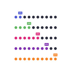 Colorful Circular Progress Indicator Set