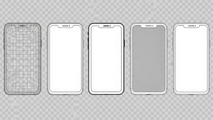 Modern vector infographic elements set and blank square icon template for business technology web illustration