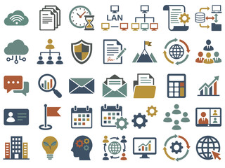 business icons set