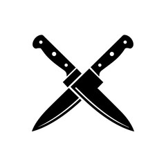 Crossed knives symbol