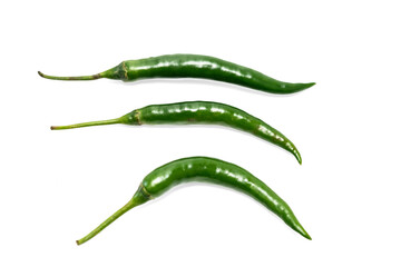 Organic Chili Peppers: Fresh Green Chile Vegetable Delights on Transparent Background