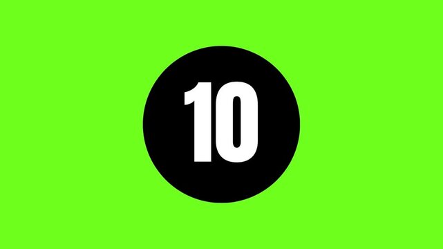 Countdown 0 to 100 Animation, Count the Number, Counts Digits, White Counting and Modern Countdown Video, Green Screen Background, Amazing Countdown Time, Unique Countdown Video