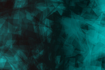 Obraz premium Deep Teal Polygonal Glass Shard Abstract with Translucent Layers, Grain Texture for Digital Design, Tech Branding, UI, Gaming, Packaging, Wallpaper, and Futuristic Creative Visuals