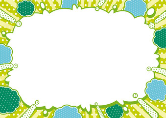 Pop-up speech bubble frame C