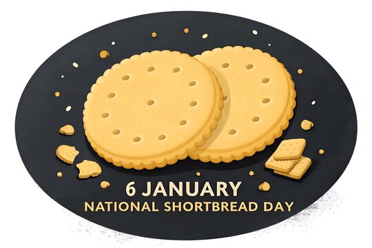 Celebrate national shortbread day on january sixth with delicious buttery baked treats and crumbs - Powered by Adobe
