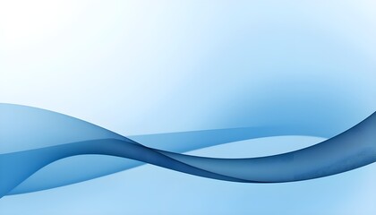 Smooth Blue Abstract Wave Gradient Corporate Background
