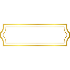 Golden Arabic Islamic Text Box