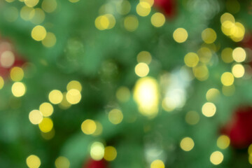 반짝이는 크리스마스 장식 보케