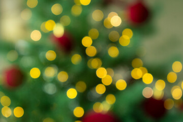 반짝이는 크리스마스 장식 보케