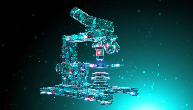 Cutting-Edge Laboratory Research with Gloved Scientist Using Pipette, Advanced Biotechnology Interface, Digital Chemical Structures, Futuristic Blue Tech Overlay, High-Tech Medical Innovation Backgrou - Powered by Adobe