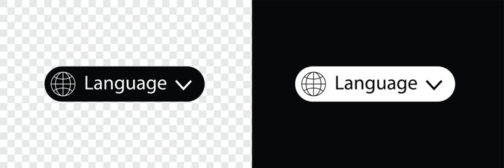 Translate vector icon. Change language button isolated on transparent background. Element for web, mobile or user interface. Vector illustration. Vector Illustration .EPS 10 .