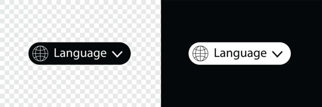 Translate vector icon. Change language button isolated on transparent background. Element for web, mobile or user interface. Vector illustration. Vector Illustration .EPS 10 .