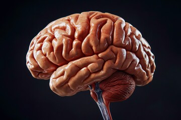 Photorealistic Digital Illustration of the Human Brain's Intricate Anatomy, Highlighting Its Complex Neural Structures and Functions.