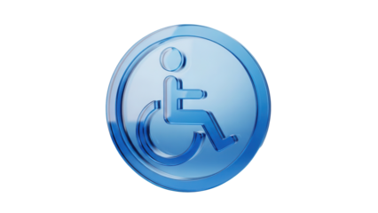 3D Blue Glass Accessibility Icon for Inclusion.png