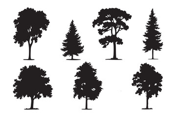 Black Tree Silhouette Pack