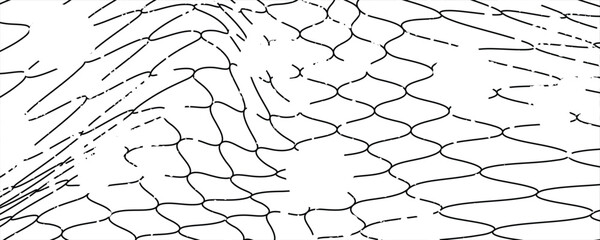 Mesh texture for fishing nets black. Grunge white pattern for sportswear or soccer goal, vector modern. © SYAIFUL ANWAR