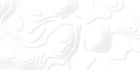 Abstract geography peak white wave paper curved reliefs. Seamless swirl wave contour maps. Vector illustration. topography line map. © Alibuss