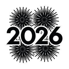 Festive Fireworks Display Bright New Year