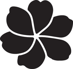 Cherry Blossom Flower Silhouette — Sakura Floral Vector Design