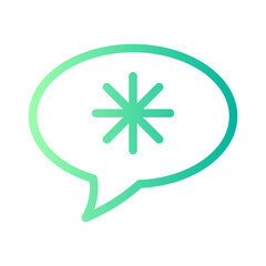 chat gradient icon